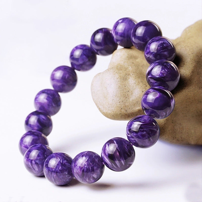 Natural purple dragon crystal bracelet