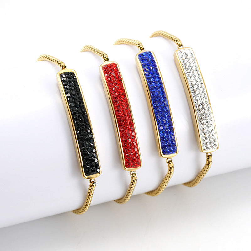 Adjustable diamond bracelet