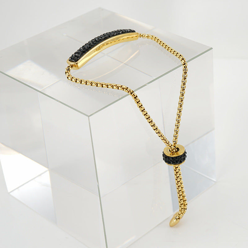 Adjustable diamond bracelet