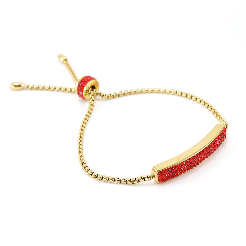 Adjustable diamond bracelet