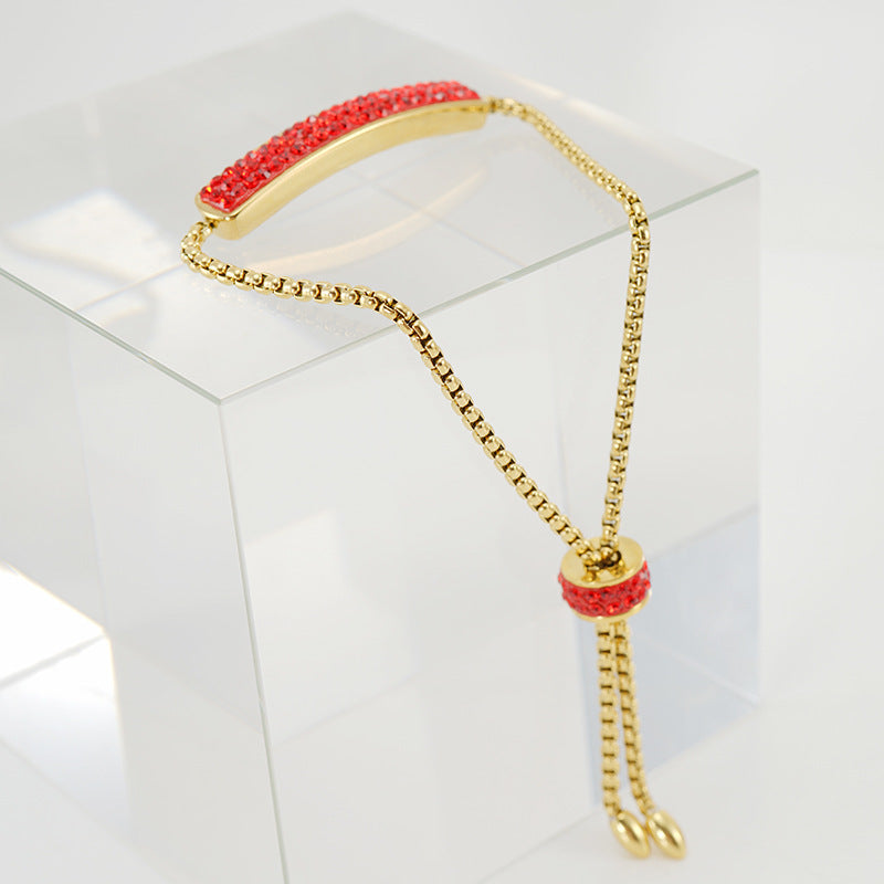 Adjustable diamond bracelet