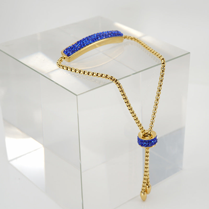 Adjustable diamond bracelet