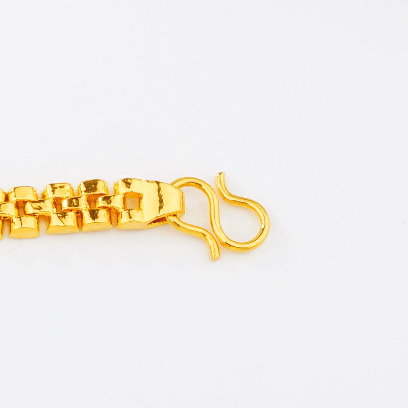 Alluvial Gold Sunflower Watch Style Bracelet