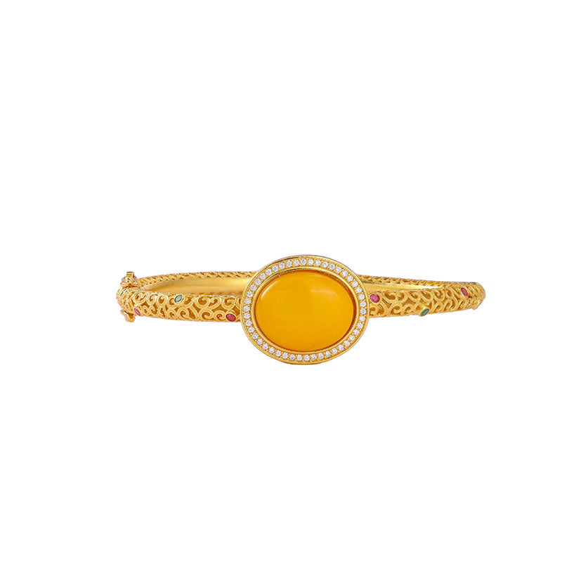 Natural Agate Hollow Bracelet