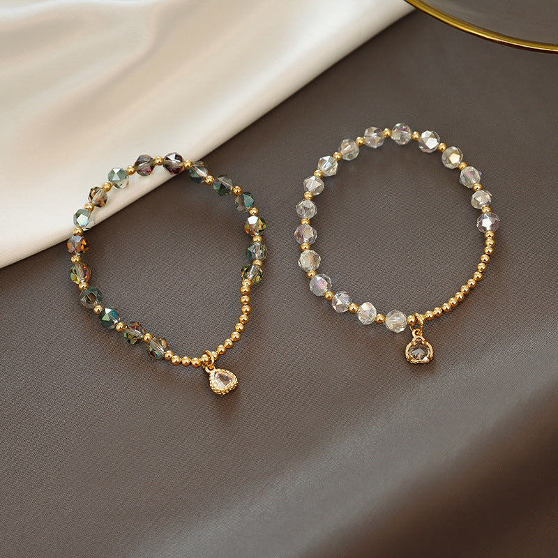 High cold love heart pendant Bracelet