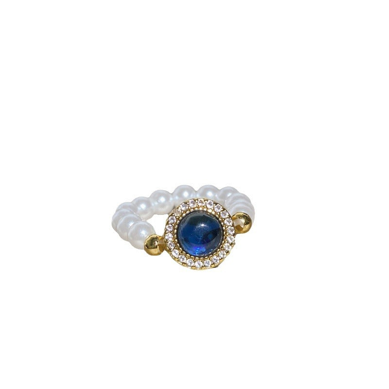 Round Bead Crystal Natural Freshwater Pearl Bracelet