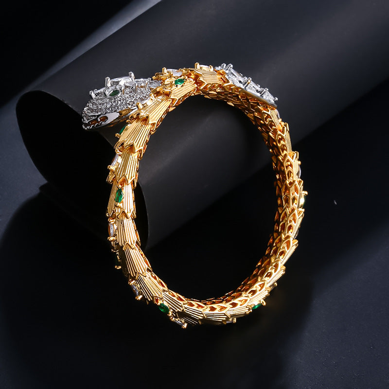 Snap Snake Natural Crystal Bracelet