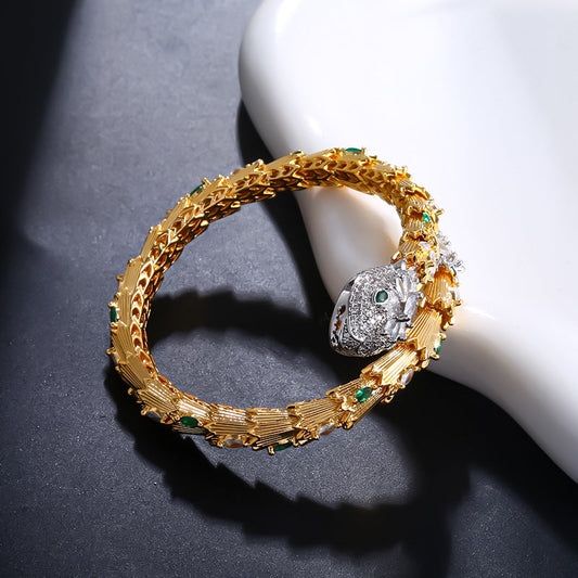 Snap Snake Natural Crystal Bracelet