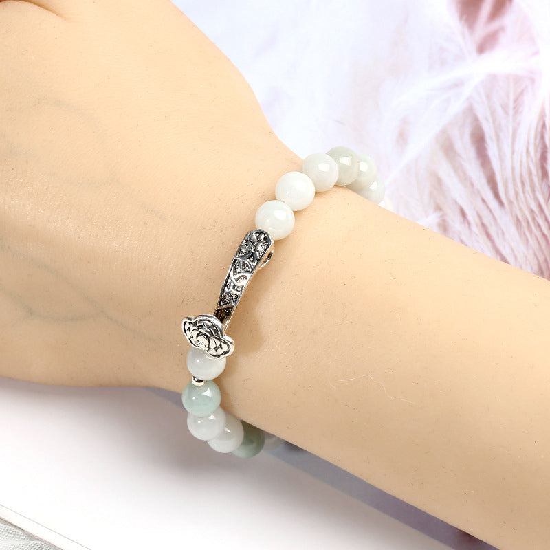 Natural Jadeite Wish Bracelet