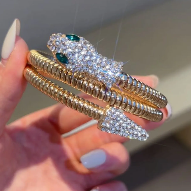 Exaggerated snake necklace or bracelet