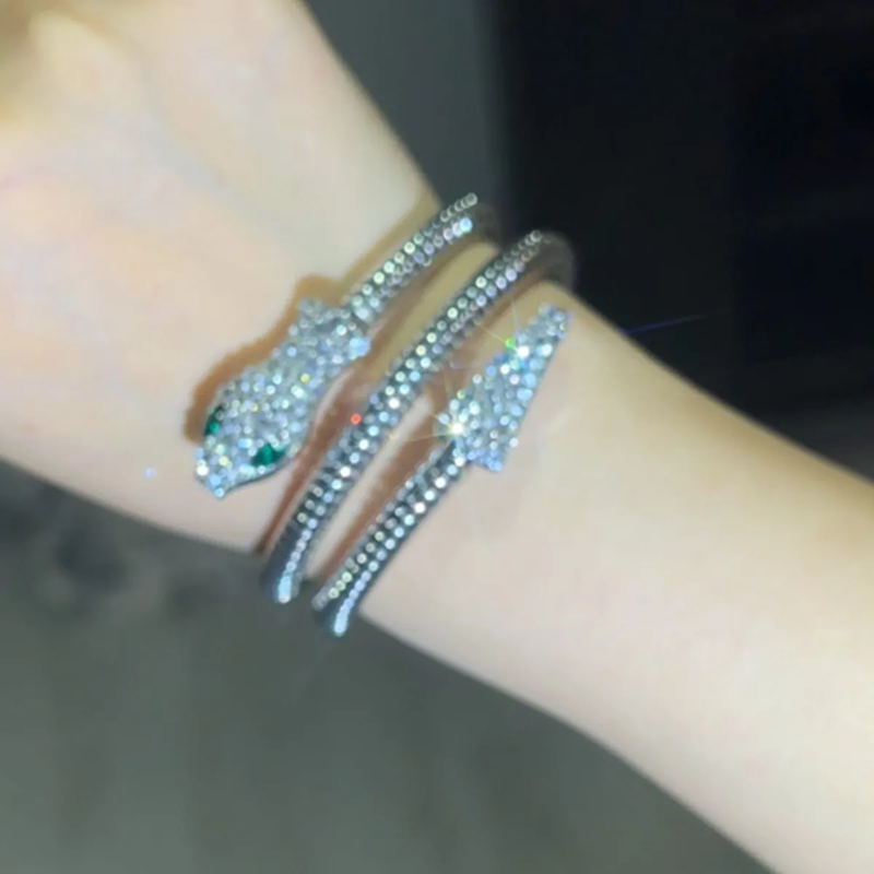 Exaggerated snake necklace or bracelet