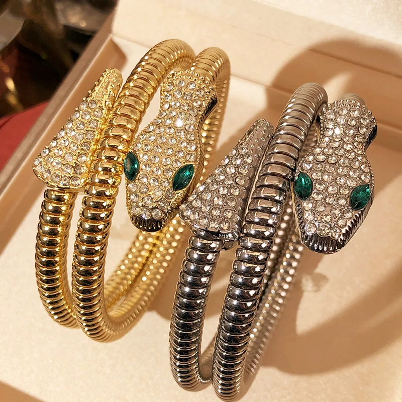 Exaggerated snake necklace or bracelet