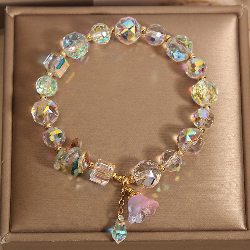 Temperament pendant natural crystal bracelet