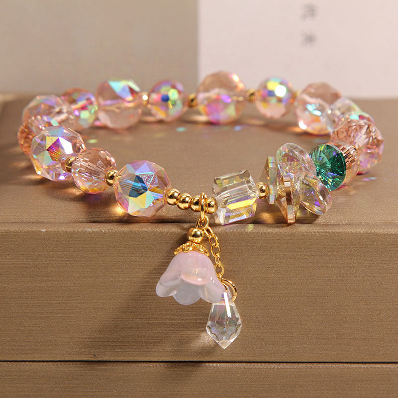 Temperament pendant natural crystal bracelet