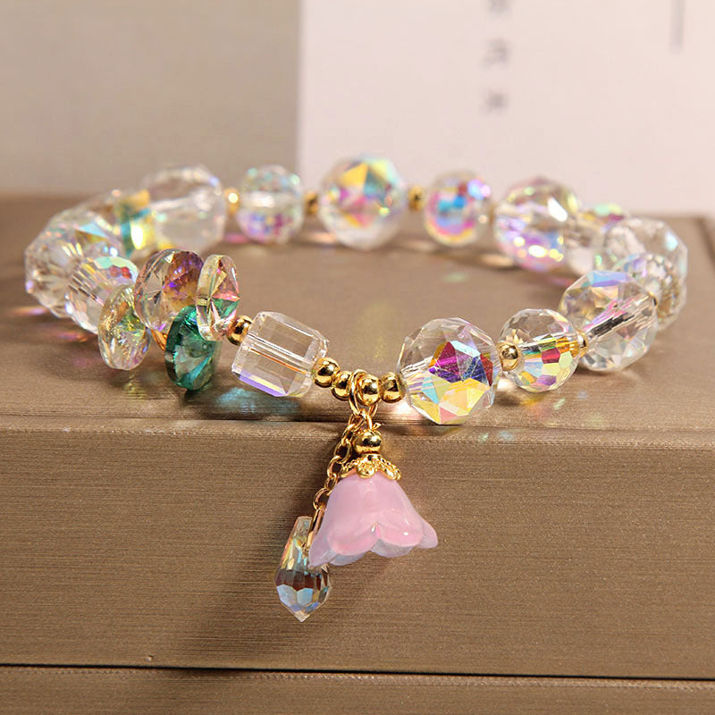 Temperament pendant natural crystal bracelet