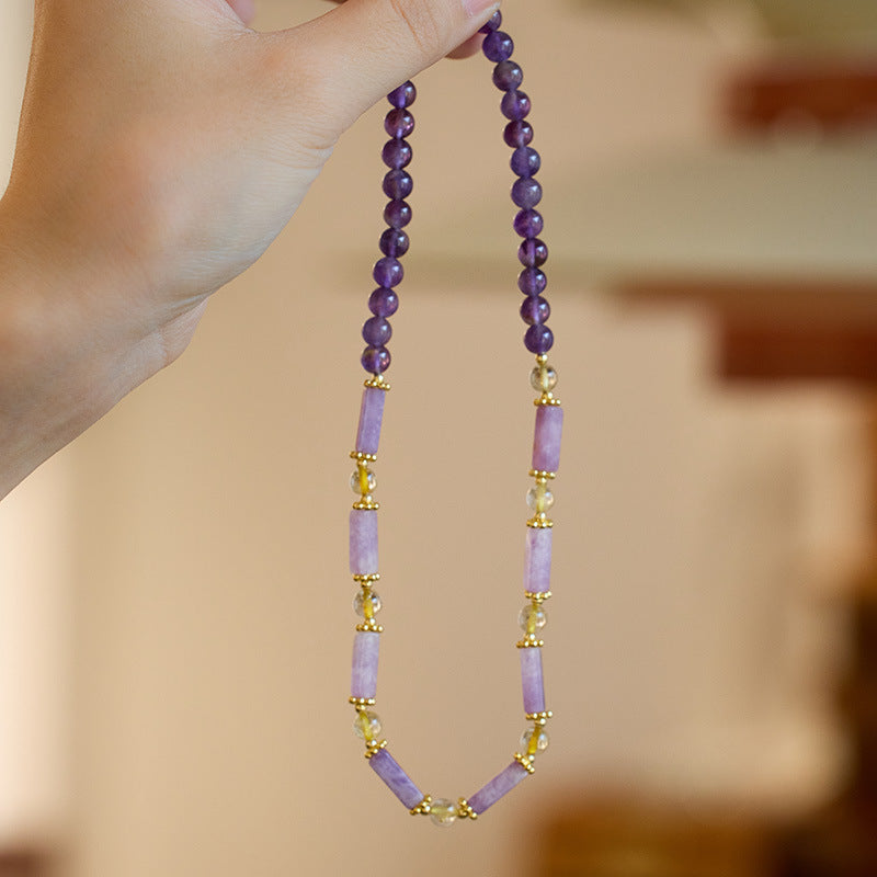 Double-layer Natural Crystal Bracelet