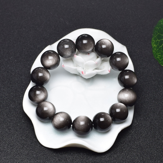 Fortune • Obsidian Bracelet