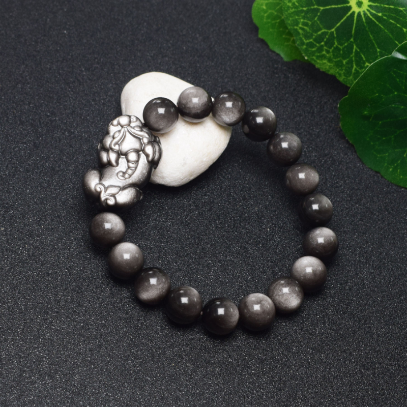 Fortune • Obsidian Bracelet