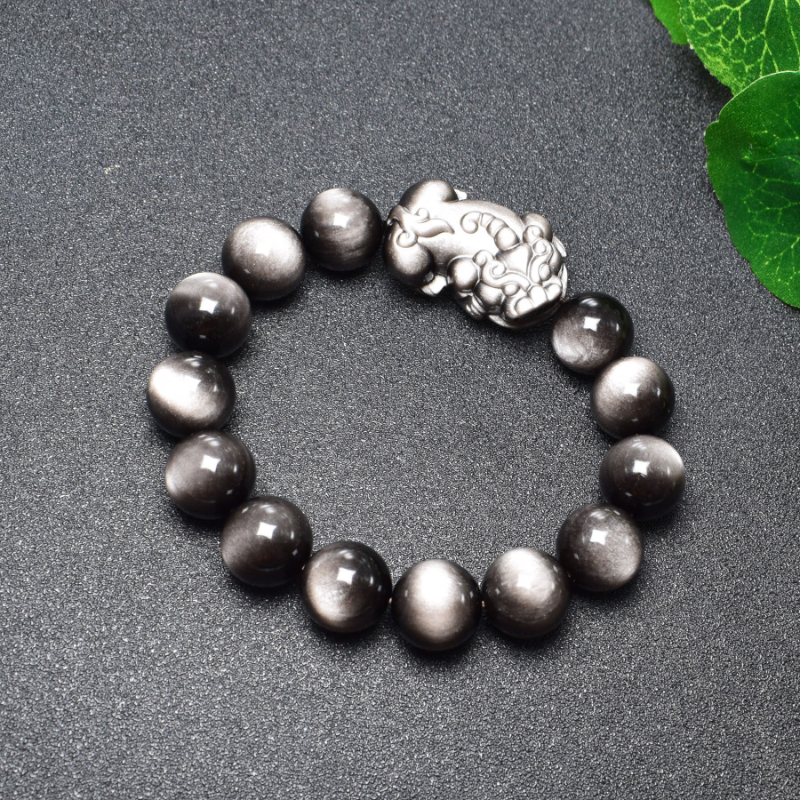 Fortune • Obsidian Bracelet