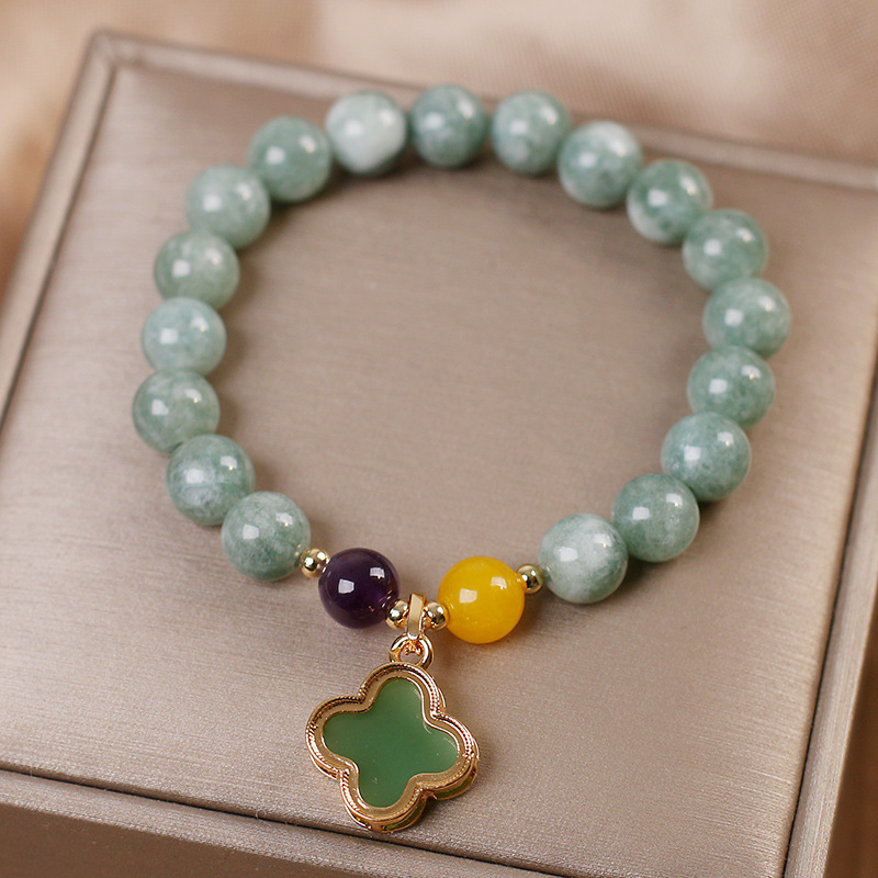 Trébol de Cuatro Hojas · Pulsera de Ágata