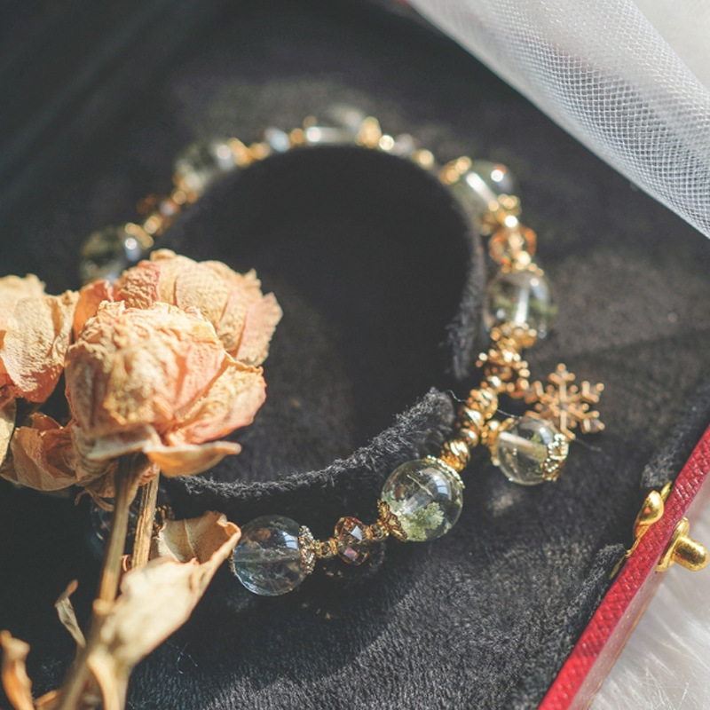 Snowflake Ghost Crystal Bracelet
