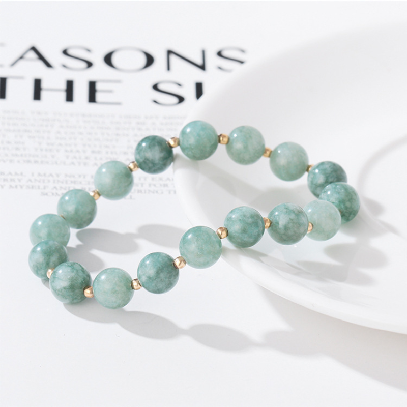 Lucky buckle • Jade and agate bracelet