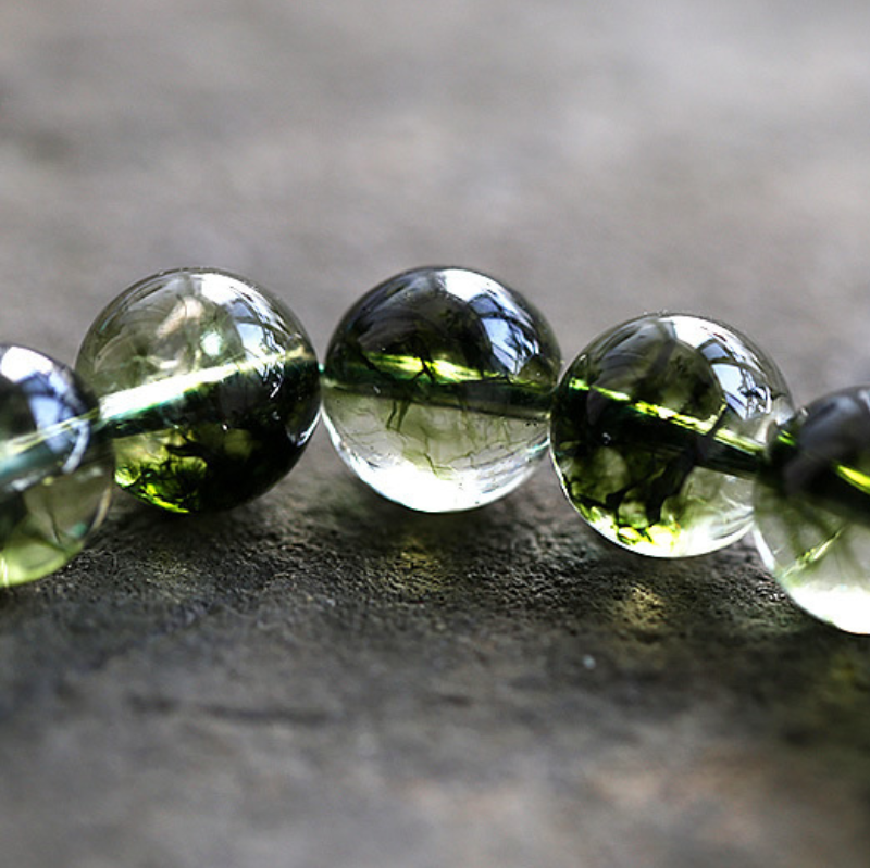 Green Ghost Agate Bracelet