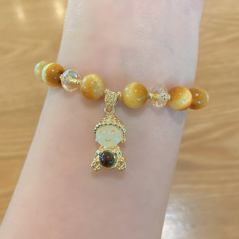 Smile • Tiger's Eye Crystal Bracelet