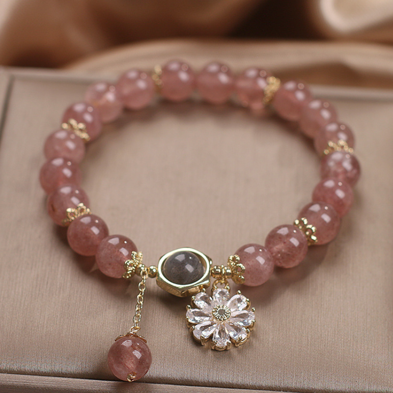 Daisy • Strawberry Crystal Bracelet
