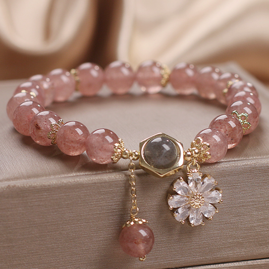 Daisy • Strawberry Crystal Bracelet