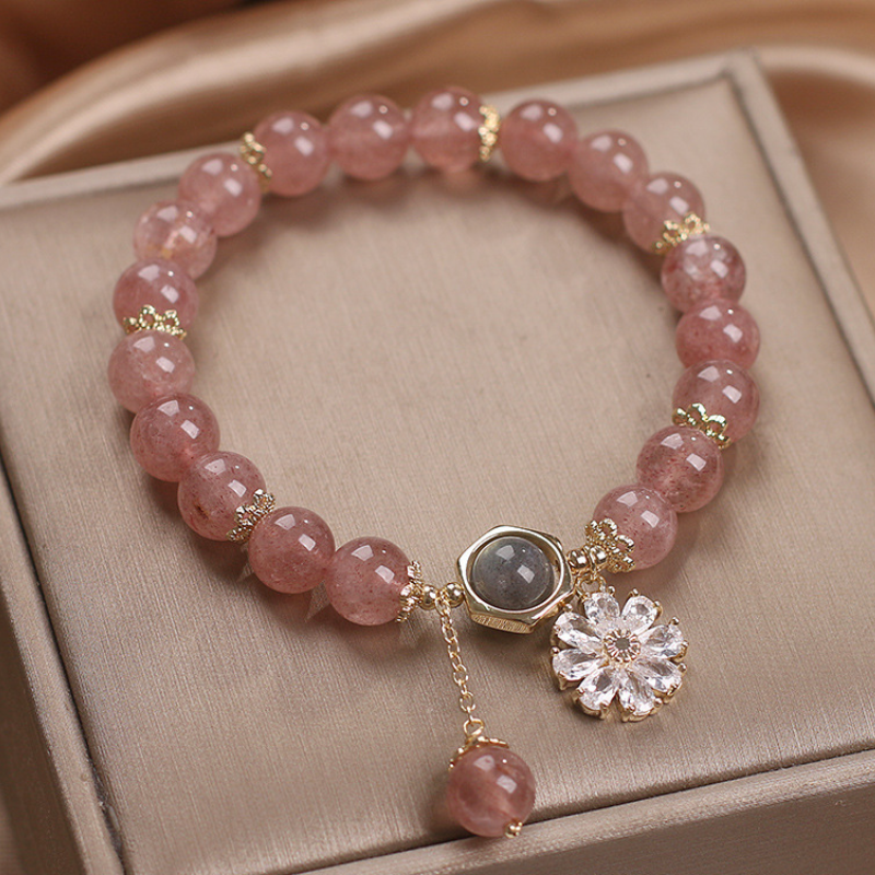 Daisy • Strawberry Crystal Bracelet
