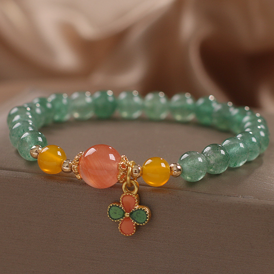 Happiness • Strawberry Crystal Bracelet