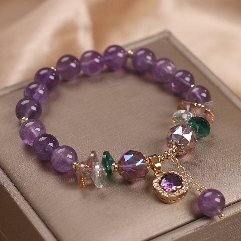 Luz del sol · Pulsera de amatista natural