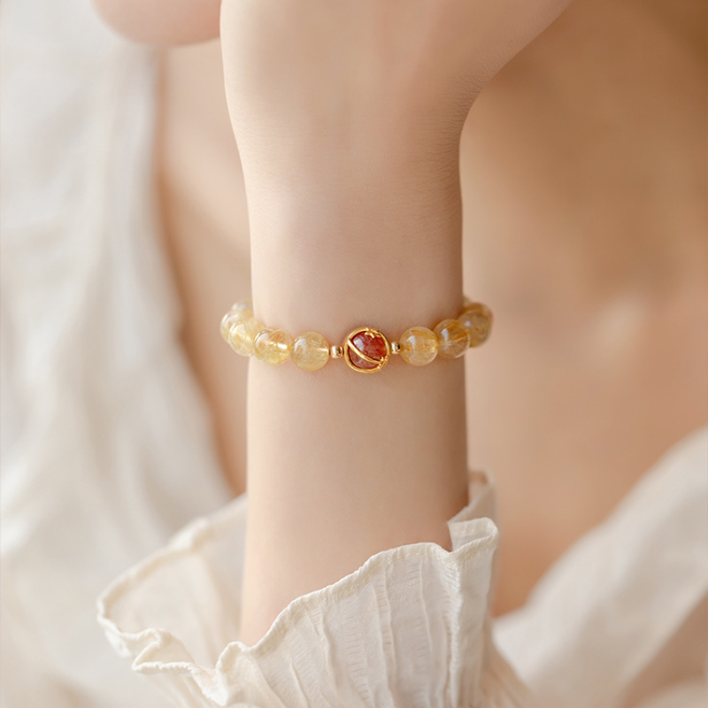 Wealth Mastery • Titanium Crystal Bracelet