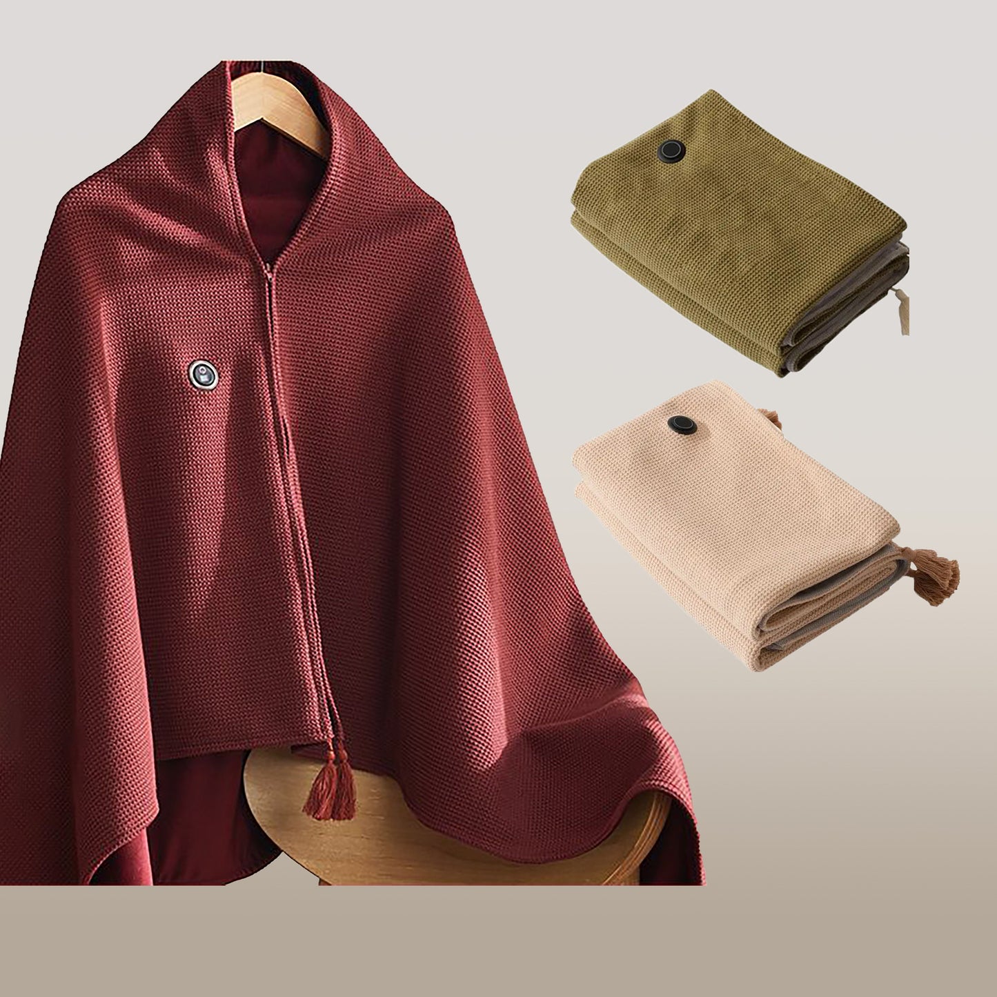 🎅Best Winter Gifts 🔥Favorite Portable Heated Shawl (USB-powered)