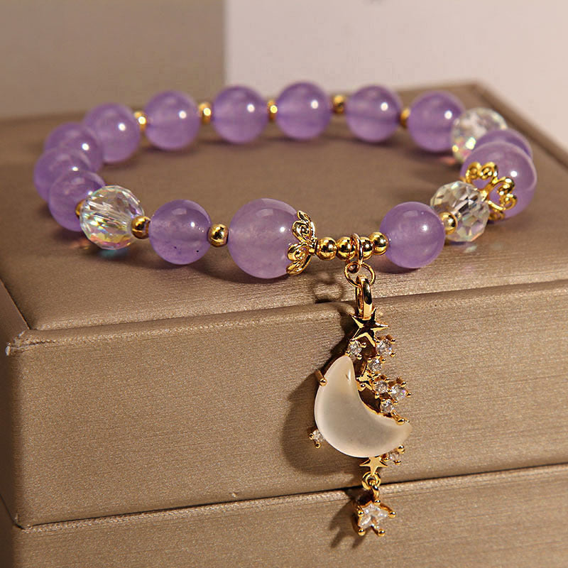 Star Moon Natural Crystal Bracelet