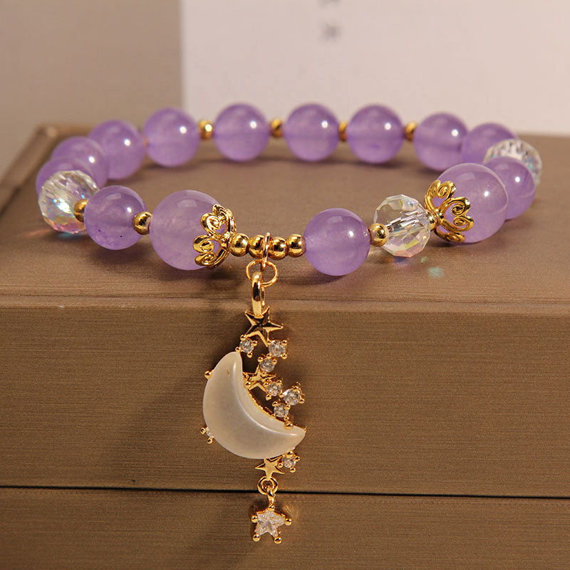 Star Moon Natural Crystal Bracelet