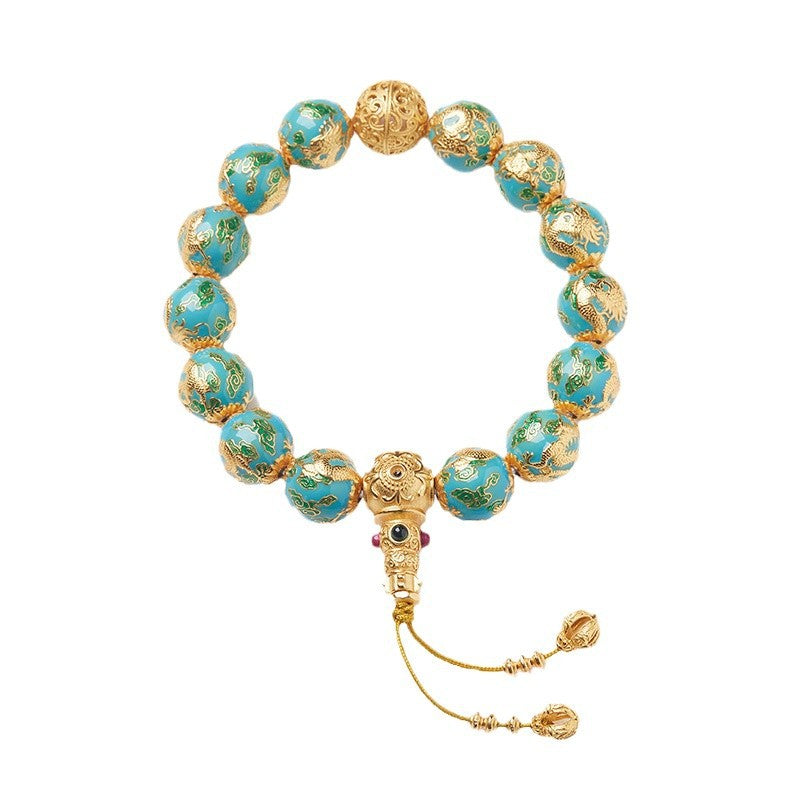 Double Dragon Auspicious Cloud Bracelet