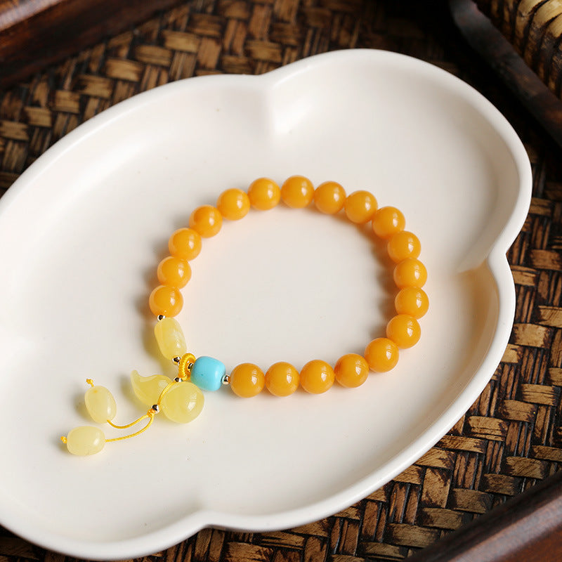 Hanging Gourd Natural Beeswax Bracelet