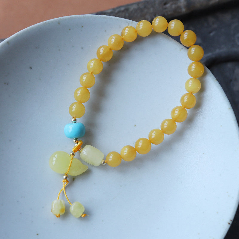 Hanging Gourd Natural Beeswax Bracelet