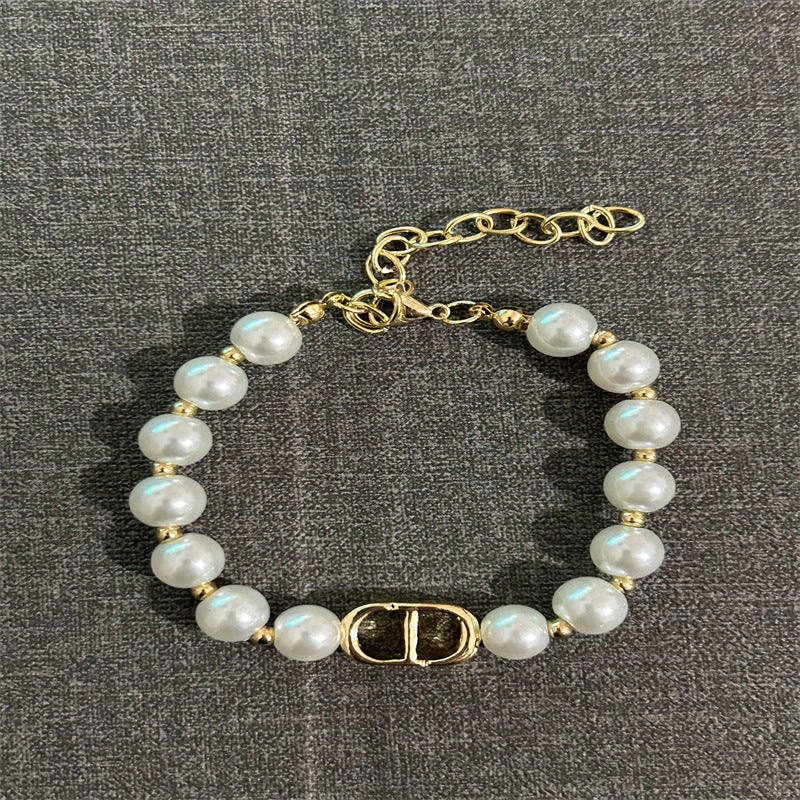 Natural freshwater pearl necklace bracelet earrings set