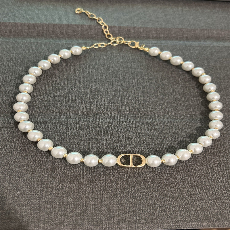 Natural freshwater pearl necklace bracelet earrings set