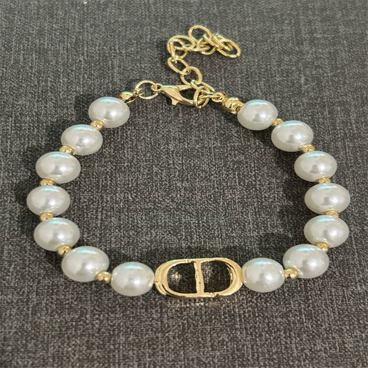 Natural freshwater pearl necklace bracelet earrings set