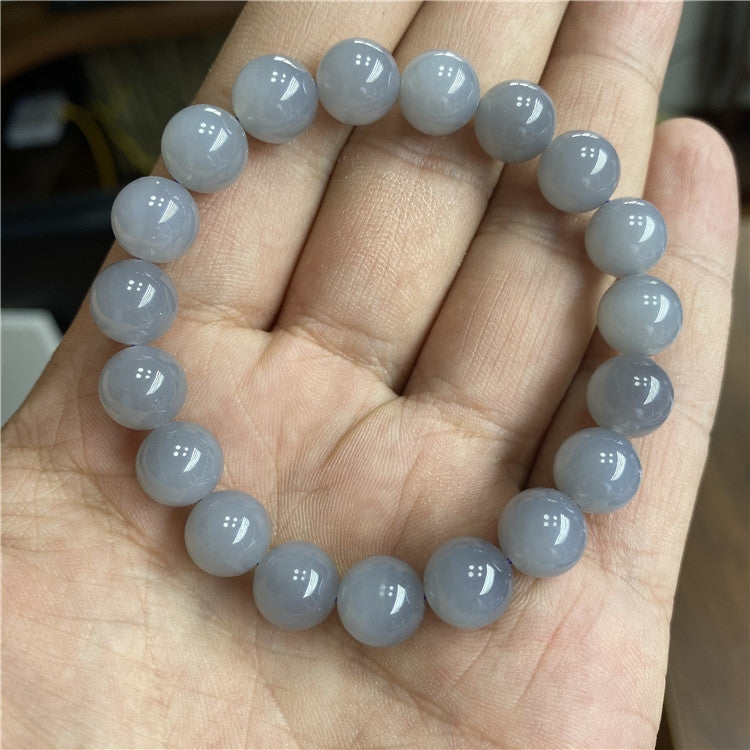 Smoked Purple Jade Barrel beads Bracelet