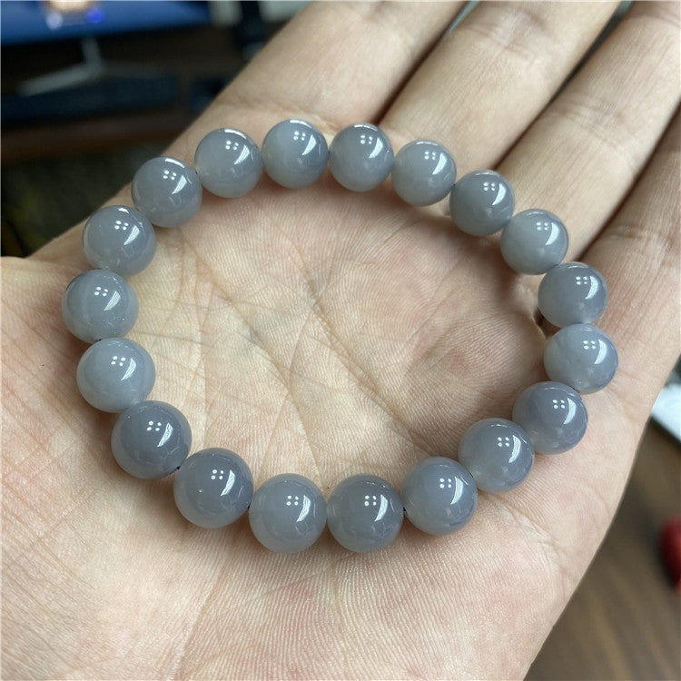 Smoked Purple Jade Barrel beads Bracelet