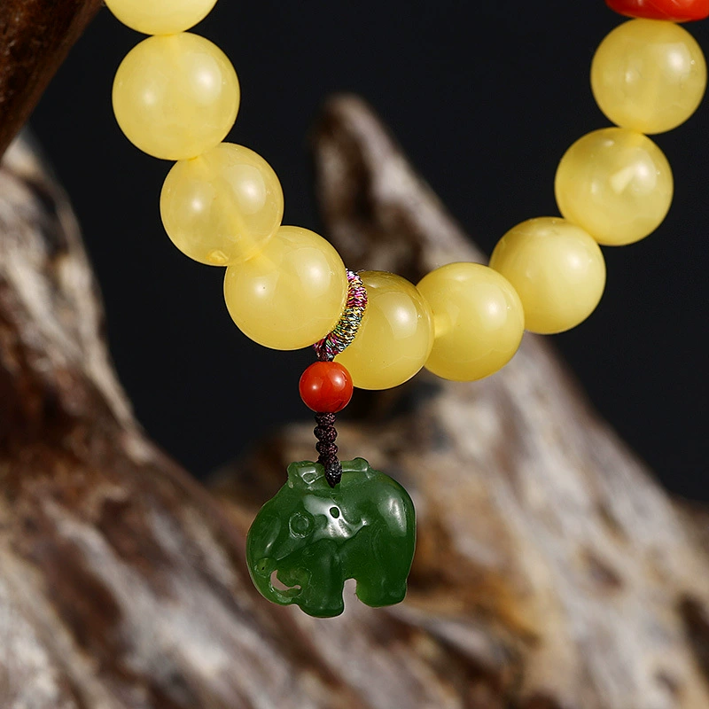 Jasper Elephant Natural Agate Bracelet