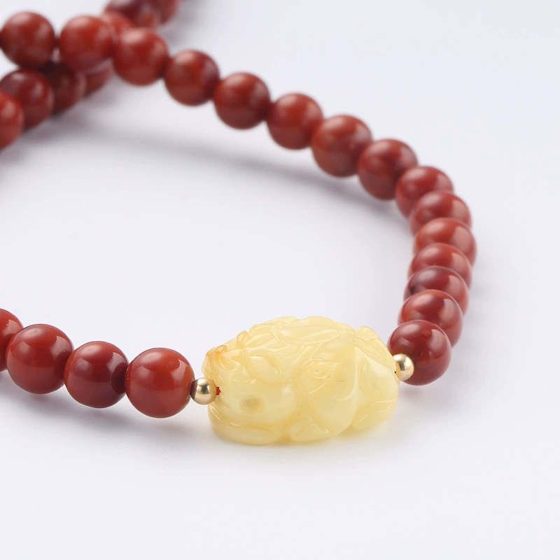 Plum Blossom Natural Red Agate Bracelet