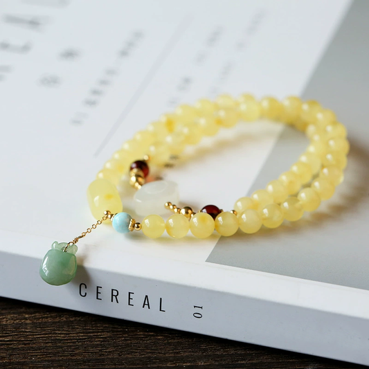 Auspicious Cloud Jade Natural Agate Bracelet