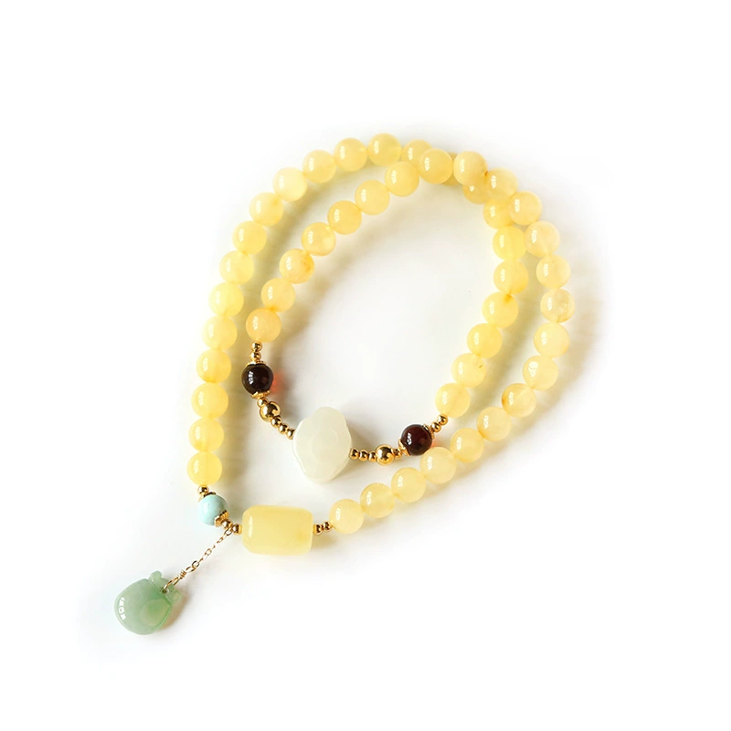 Pulsera de ágata natural Nube Auspiciosa de jade