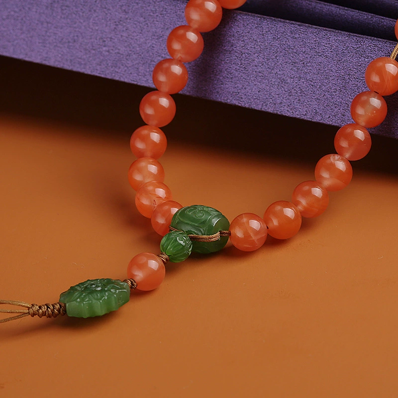Jasper natural cherry red agate bracelet